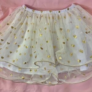 Cherokee Gold Heart Tulle Skirt - Size 5T